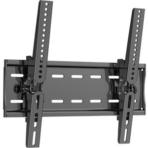 QAQMILI Tilt TV Wall Mount for 26-65 Inch LED OLED Flat / Curved Screen TVs & Monitors, Universal Low Profile Mount TV Bracket VESA up to 400x400mm, Max Load 99 lbs, Up and Down Tilt 15