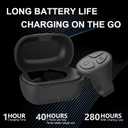 Tiktok Scrolling Ring, Bluetooth Camera Remote Control, Scrolling Ring Remote for iPhone TikTok FB YouTube IG Android Phone, Fingertip Wireless Scroller Page Turner (Black)