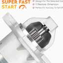 17982 New Starter for Nissan Sentra 2007-2019 2.0 1.8 1.6, for Versa 2007-2012 1.8L, for Cube 2009-2014 1.8L, for Juke 2011-2017 1.6L, for NV200 2013-2021 2.0L, for Chevy City Express 2015-2018, 17449