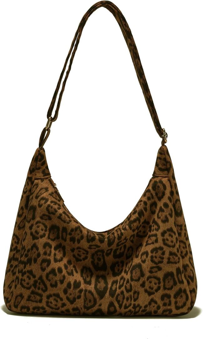 JOLLQUE Crossbody Bags for Women, Soft Foldable Vegan Leather Shoulder Handbag, Autumn Winter Slouchy Handbag Purses