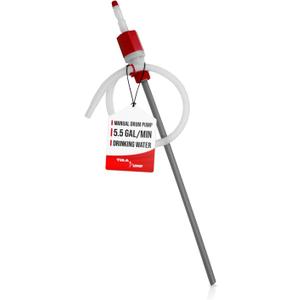 TERA PUMP Food Grade BPA Free Emergency Disaster 55-Gallon Drum Pump Heavy Duty Barrel Siphon (5.5 gpm) Drinking Water Hand Pump