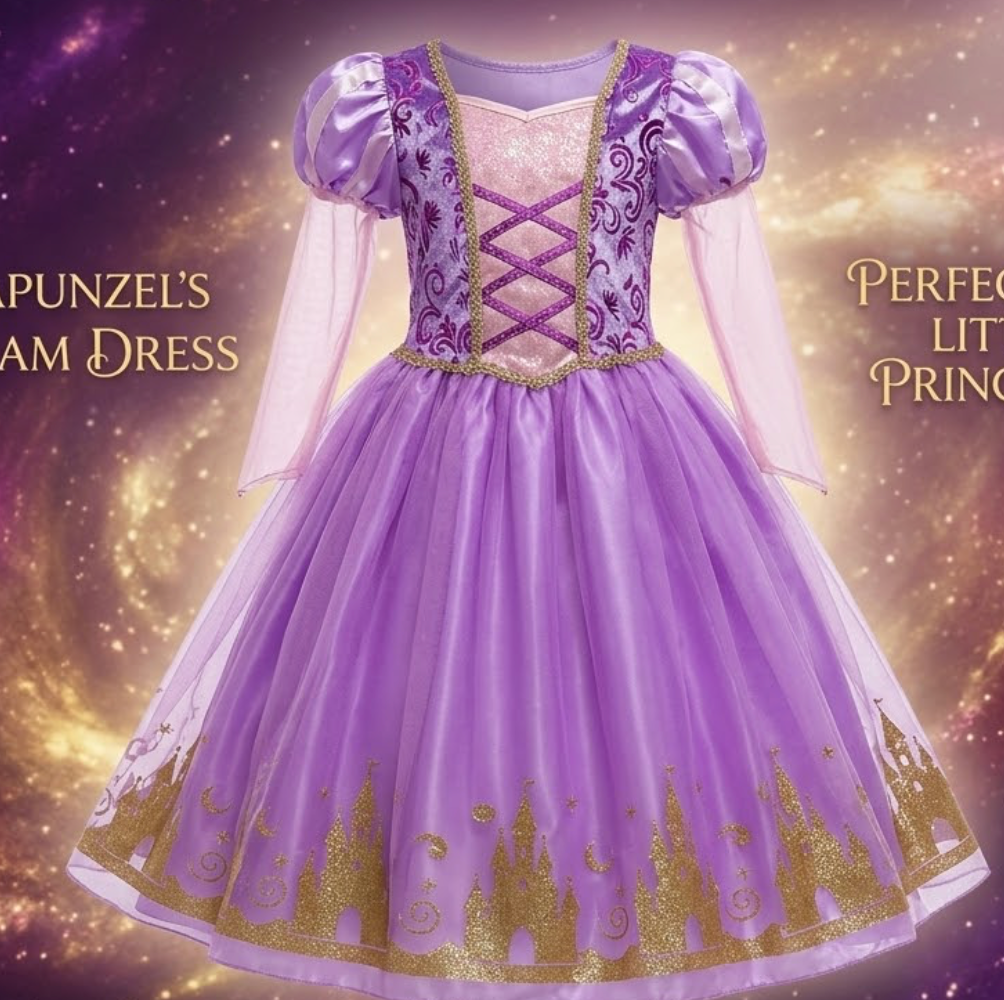 Little Girls Princess Mermaid Costume for Girls Dress Up with Accessory for Christmas Birthday Party Supplies