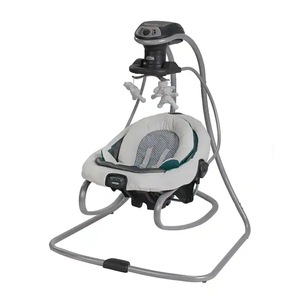 Graco DuetSoothe 2-in-1 Portable Baby Swing & Rocker, Sapphire