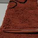 Smiry Dog Door Mat for Muddy Paws, Absorbent Dirt Trapper Non Slip Quick Dry Washable Chenille Mat for Mud Dogs, Entry Rug for Indoor and Outdoor (30x20 Inches, Caramel Russet and Black)