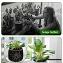 Solar Automatic Drip Irrigation System, 15 Pot Self Watering System with 2200mAh, IPX5 Waterproof, USB-C & Solar Charging, Timer Modes for Indoor/Outdoor Garden, Balcony & Patio