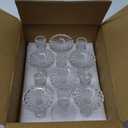 Sudifor Candlestick Holders Set of 12-4" H Crystal Taper Candle Holders, Thick Glass Candle Stand with Diamond Pattern for Table, Wedding, Party, Church Decoration, Home Decor