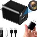 1080P WiFi Security Camera with Motion Detection, Hidden Spy Detector & Real-Time Alert, Indoor Surveillance Camera for Home/Office Safety