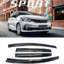 Window Visor with 2009-2014 Honda FIT 4 Door Rain Guards Outside Mount Sun Rain Wind Guards Window Visors for Cars, Vent Deflector 4 pcs 94129