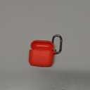 DaQin Compatible with AirPods 4 Case, Soft Silicone Full Protective Case Cover for Apple AirPods 4 Cases with Keychain, Compatible with AirPods 4th Generation Case Accessories for Women Men, Red