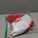 Ivenf Christmas Stockings, 4 Pcs 19 inches Polyester Classic Red and White Plush Mercerized Velvet Stockings, for Family Holiday Xmas Party Decorations