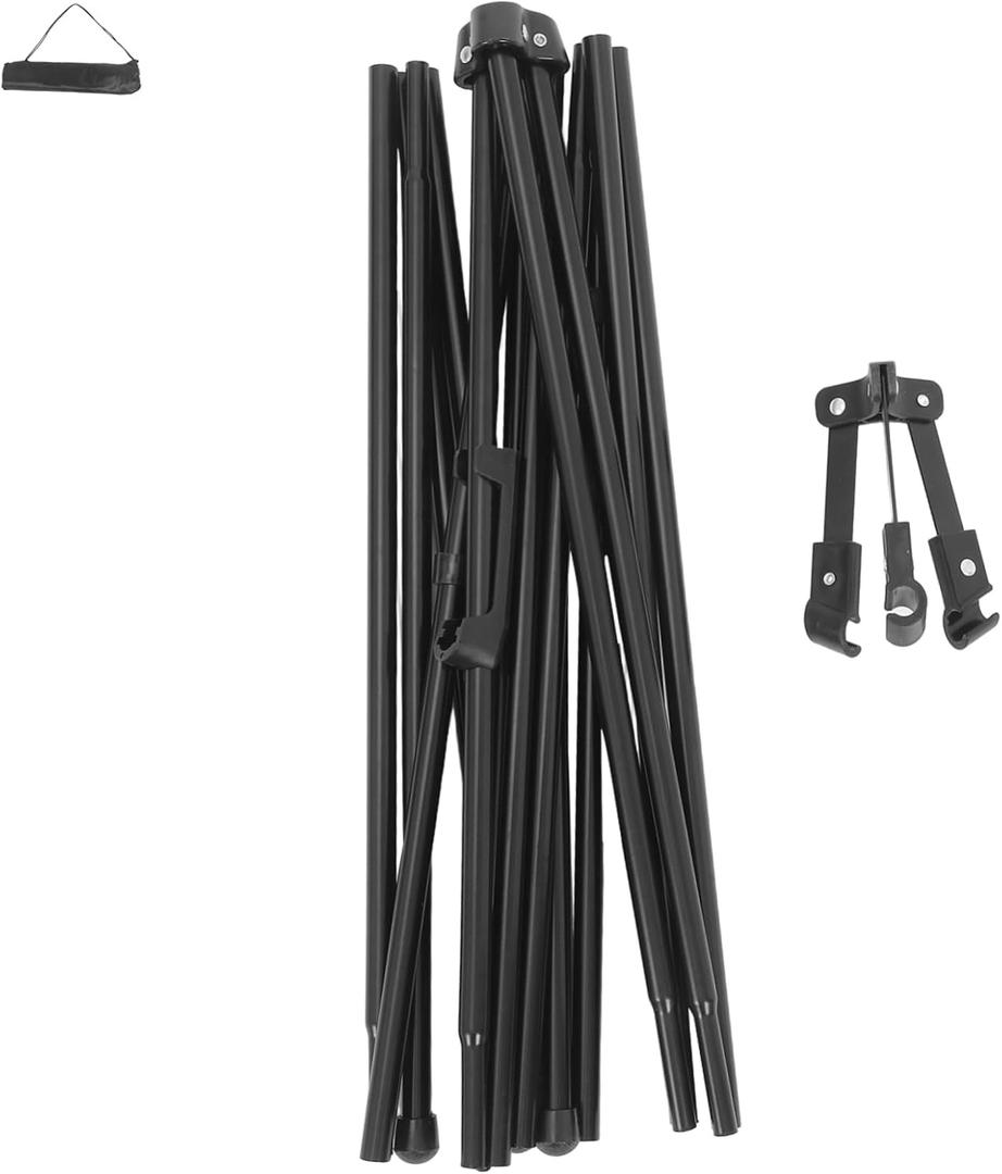 Gadpiparty Portable Metal Painting Easel Black Frame for Craft Shows Indoor Sketching