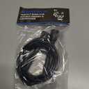 5mm PVC Jump Rope for Fitness | Adjustable Indoor/Outdoor Skipping Rope with Unbreakable Handles | Ultra-Strong PVC & White Grips (Onyx Black)