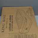 King Koil Luxury Full Size Plush Pillow Top Air Mattress with Built-in High-Speed Pump for Home, Camping & Guests 20" Inflatable Double High Blow Up Airbed, Durable, Waterproof (Black)