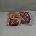 Aviski 60PCS Cotton Small Christmas Drawstring Candy Treat Bags Buffalo Plaid Xmas Xmas Christmas Fabric Goody Gift Sacks Reusable Gift Wrapping Bags Holiday Party Favors - Red/Black