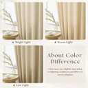 Beige Linen Sheer Curtains 96 Inches Long Memory Shape Trained Pinch Pleated Curtain for Living Room with Hooks Rings Back Tab Pinch Pleat Drapes 96 Inch Length for Boho Bedroom Dining Room 1 Panel