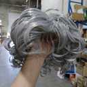 7 Pcs Old Lady Cosplay Set Old Lady Wig Glasses Necklace