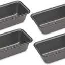 Cuisinart CMBM-4LP Mini Loaf Pan 4 Count (Pack of 1) (Steel Alloy)