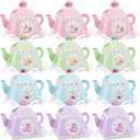 Seajan 48 Pcs Tea Party Treat Gift Boxes Teapot Favor Boxes for Birthday Wedding Bridal Baby Shower Tea Party, 4 Styles (Cute)