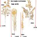 40 Pcs Gold Decor Fake Leaves for Christmas Decor 20inch Gold Leaf Artificiales para Table Wedding Home Room Office Decoracion