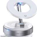 Jononser Magnetic Suction Cup Phone Mount for Magsafe, 360 Adjustable Magnetic Car Phone Holder, Pocket Size Foldable Car Mount, Phone Holders for Your Car for iPhone 17 16 15 14 13 12 Series,White