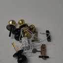 Kwikset Mobile Home Interior Privacy Door Knob with Lock, Door Handle For Bathroom and Bedroom, Polished Brass Keyless Turn Lock Doorknob (1 Count (Pack of 1))