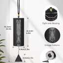POGOLAB Wind Chimes for Meditation,Sound Healing,Dm Chord,Yoga Wind Chime for Home/Outdoor Decor