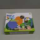 Glow-in-The-Dark Door Pong Ping Pong Trainer with 6 Rechargeable Balls - Door Frame Hanging Table Tennis Set, Indoor Outdoor Fun Ages 3+