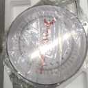 QWORK 110 lbs Large Display Spring Dial Weight Scale & Scale Scoop/Chain with Hanging Cradle, Steel Construction, for Shopping, Traveling, Kitchen, Silver