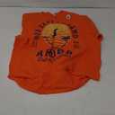 One Happy Island Aruba Shirt Retro Sunset Palm Ocean Vintage T-Shirt (Small, Red)