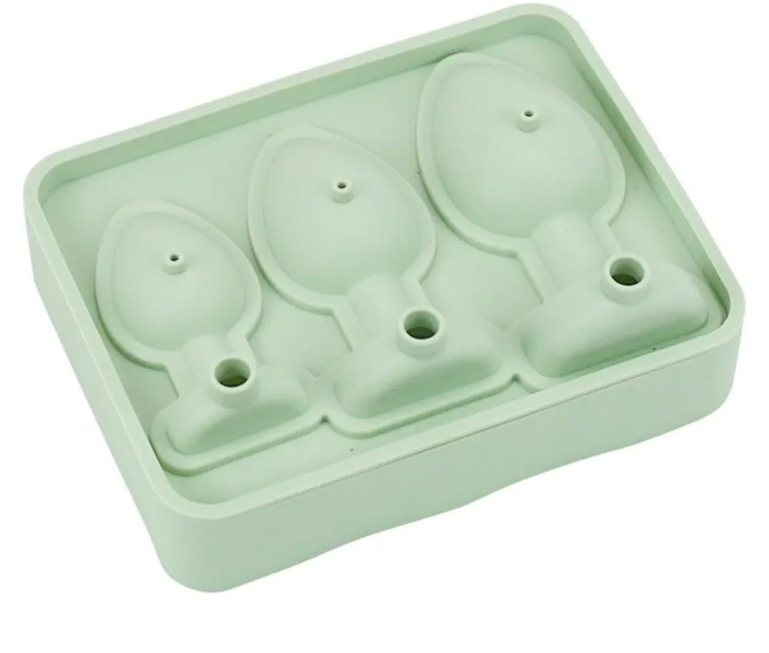 BCKEEWQP Funny Ice Cube Tray - Silicone Ice Maker, Suitable for Whiskey and Juice, Creating A Fun Party Experience(Green)