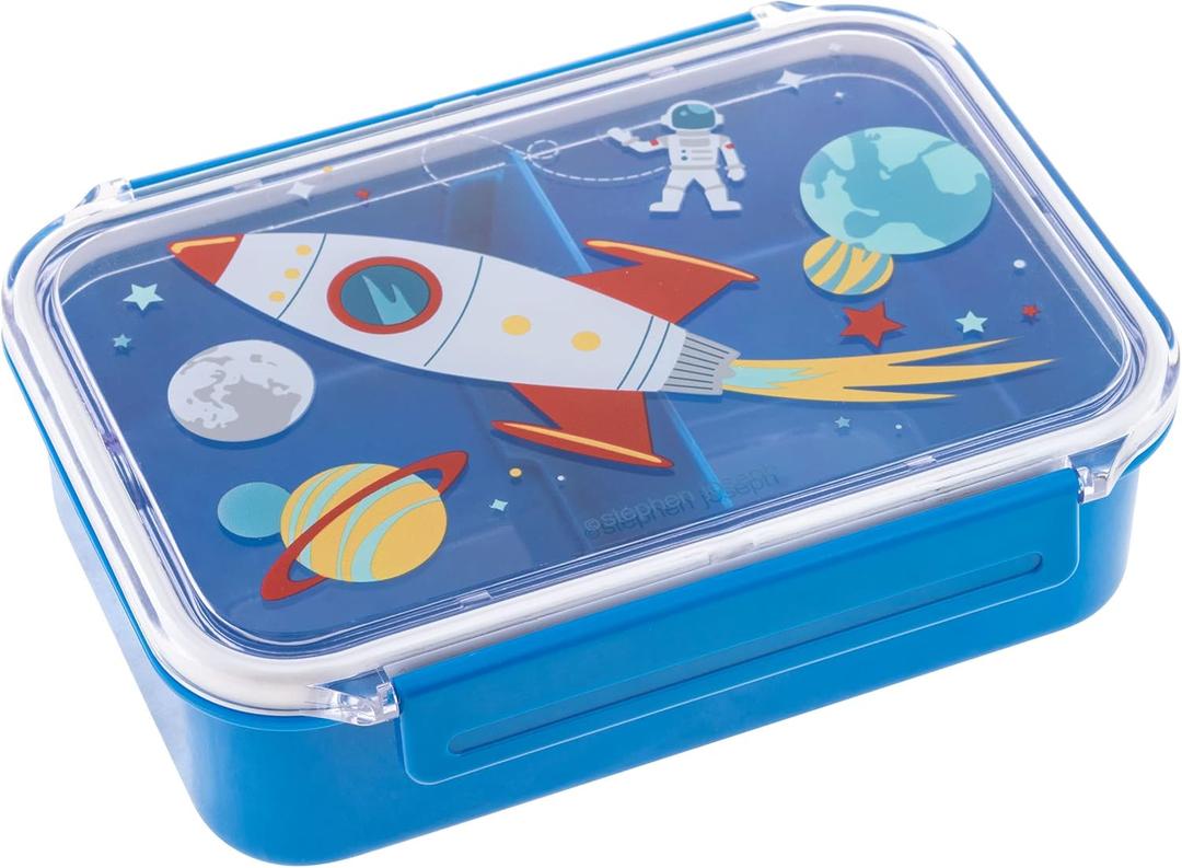 Stephen Joseph Space Meal Holder, Plastic, 7.125 in x 5.25 in x 2 in, BPA, Phthalate, PVC Free, Dishwasher and Microwave Safe
