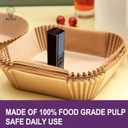 Air Fryer Liners Disposable for Ninja Crispi, 260 PCS Ninja Crispi Air Fryer Accessories for Ninja Crispy Glass Container, Ninja Crispi Accessories for 4 QT & 6 Cup Ninja Crispy Air Fryer