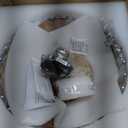 Modern Semi Flush Mount Ceiling Light, Amber Glass Hallway Ceiling Light Fixture, E26 Vintage Gold Close to Ceiling Light Fixture for Kitchen, Living Room, Porch, Entryway