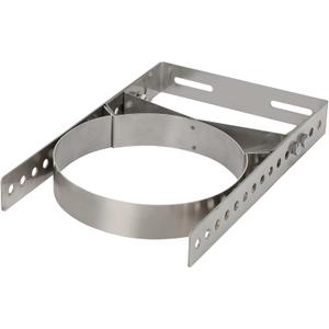 8 Inch Wall Support Bracket for Wood Stove Pipe, 6" Double Wall Chimney Pipe, 304 Stainless Steel Adjustable Wall Bracket, Chimney Pipe Holder, Fireplace Pipe Wall Bracket