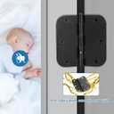 KNOBWELL 18 Pack Matte Black Door Hinges No Squeak 3.5" x 3.5" Door Hinges with 5/8" Radius Corners for Interior Door/Residential Use
