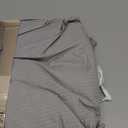 Grounding Sheets Queen Size, Earth Grounded Fitted Bed Sheet with 10% Pure Silver Fiber + 90% Organic Cotton, for Improved Sleep & Wellness (Gray, Queen - 80"x60"x15")