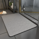 Hoolqxo Diatomaceous Earth Bath mat Rubber Non Slip Super Absorbent Bath Mat Quick Dry Bathroom Rugs Thin Bathroom Floor Mats Fit Under Door- Shower Rug for in Front of Bathtub Shower,15.7"*23.6"