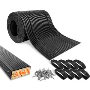 PE Waterproof Bunk Wrap Kit Roll Boat Trailer Bunk Carpet with Install Screw & Strap, Bunk Wrap for Boat Trailers Replacement Synthetic Bunk Cover for Loading & Unloading Boats, Size: 1.5 x 4 in x 24ft