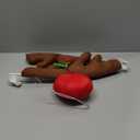 COLORCASA Car Reindeer Antlers & Nose - Window Roof-Top & Grille Rudolph Reindeer Jingle Bell Christmas Costume - Auto Accessories Decoration Kit Best for Car SUV Van Truck, Xmas Gift Set (Brown)