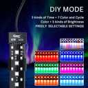 hygger 24/7 Mode Submersible Aquarium LED Light, Full Spectrum Hidden Fish Tank Light with 3 Rows Beads 7 Colors Auto On Off Sunrise-Daylight-Moonlight, Adjustable Timer Brightness 8W