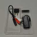 Bluetooth 5.4 Transmitter Receiver for 2 AirPods/Headphones, 2-in-1 Airplane Bluetooth Adapter with Mic for Hands-Free Calls, Low Latency, Wireless Audio Adapter for Travel Flight TV Speakers (Black)