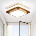 Hallway Light Modern LED Ceiling Light Fixture Square 6000K Close to Ceiling Light Gold Flush Mount Ceiling Lights for Kitchen Bedroom Balcony Bathroom
