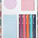2 x Mr. Pen- Sticky Notes Set Gift Box, Felt Tip Pens, Dotted Round, Lined & to Do List Self-Stick Sticky Pads for Bible Study, Office, School, Planning, Journaling & Organization