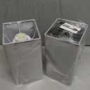 Touch Bedside Table Lamp Set of 2-3-Way Dimmable Night Lamp with USB A + Type C Charging Ports and Two AC Outlets, Small Desk Light with E26 LED Bulb for Bedroom Living Room Dorm Office (14.0in)