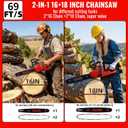 2-IN-1 Cordless Chainsaw, Brushless Motor Electric Chainsaw