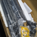 Industrial Pipe Shelf Brackets Wall Mount, Open Black Pipe Shelving for Kitchen,Floating Shelf Brackets Mount,Open Bookshelf Brackets for Shelves,Wall Shelves 12 Inch Deep,(2PcsX3Tier,32" Tall)