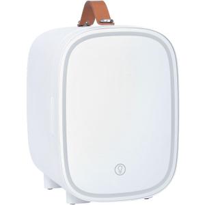 4L Mini Refrigerator and Personal Beauty Fridge, with Dimmable LED Light, Thermoelectric Cooling and Warming Function for Food, Drinks, Skincare with 12V DC & 110/220V AC,B