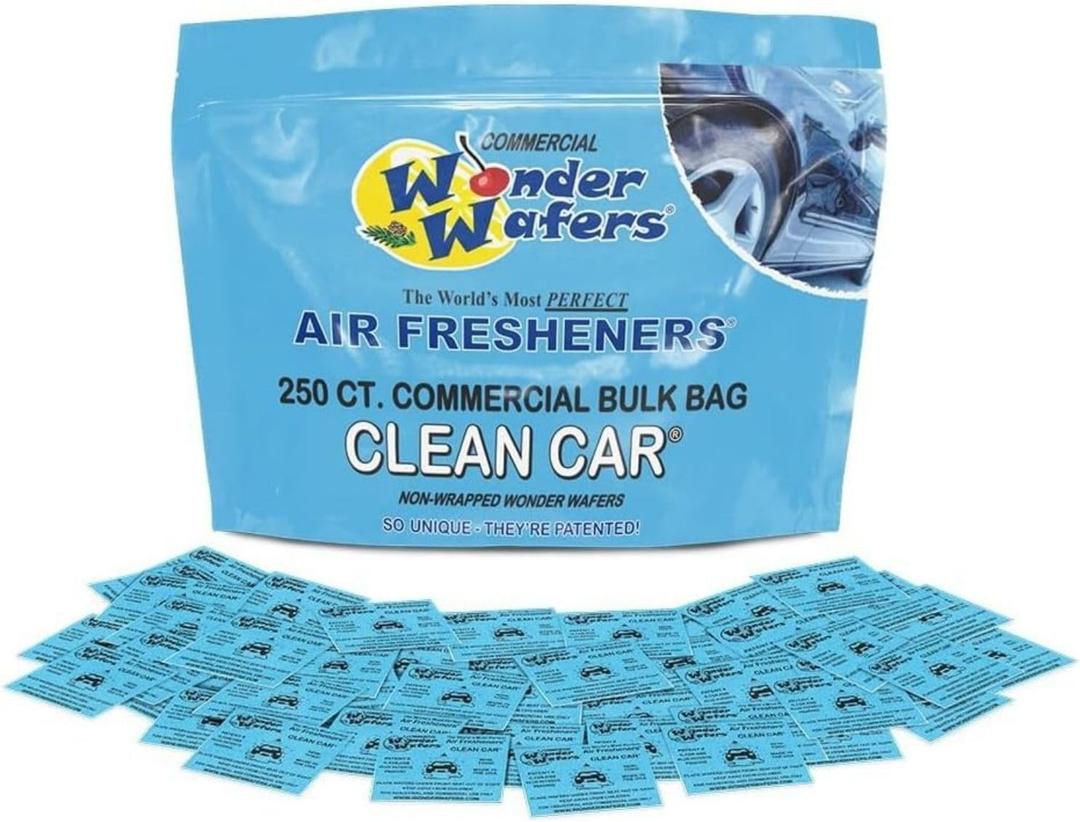 Wonder Wafers 250 Count Clean Car Unwrapped Automobile Professional Use Air Fresheners Car and Truck Detail