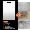 Cutting Boards for Kitchen,Food-Grade Stainless Steel Chopping Board,Hygiene Durable Safe, Suitable For Kitchen Or Outdoor Camping (11.4"L x 8"W)