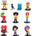 10Pcs Cartoon Figure,Cute Collectable Figure,Creative Gift for Fans